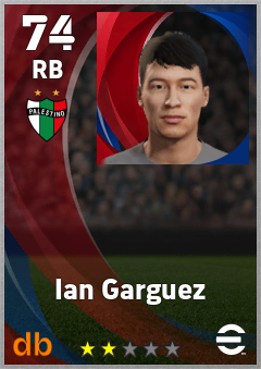 Ian Garguez — RB, OVR 74, MAX 74