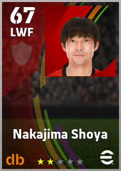 Nakajima Shoya eFootball player card