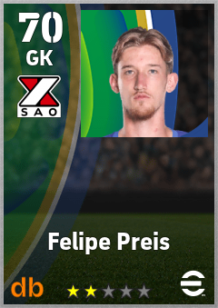 Felipe Preis — GK, OVR 70, MAX 70