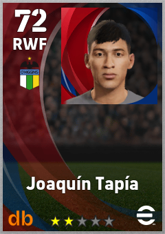 Joaquín Tapía — RWF, OVR 72, MAX 72
