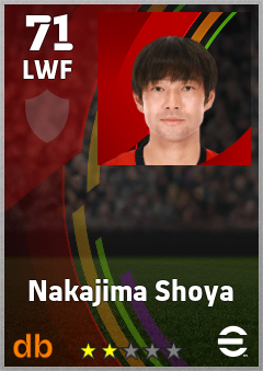 Nakajima Shoya eFootball player card