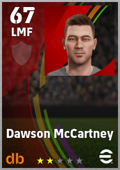 Dawson McCartney eFootball player card
