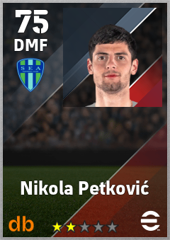 Nikola Petković — DMF, OVR 75, MAX 75