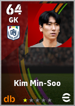 Kim Min-Soo — GK, OVR 64, MAX 64