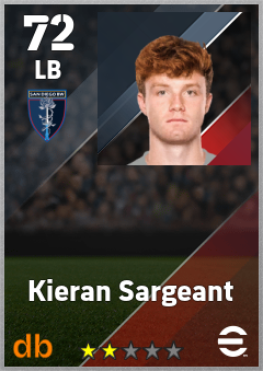 Kieran Sargeant — LB, OVR 72, MAX 72