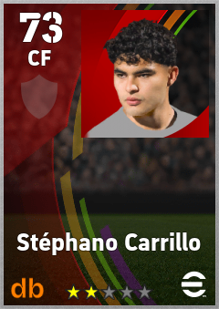 Stéphano Carrillo — CF, OVR 73, MAX 73