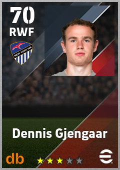 Dennis Gjengaar — RWF, OVR 70, MAX 70