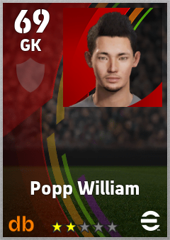 Popp William eFootball player card