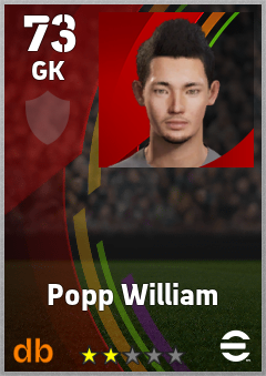 Popp William eFootball player card