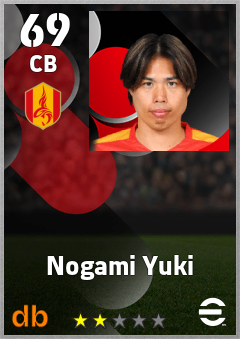 Nogami Yuki eFootball player card