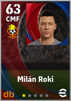Milán Roki — CMF, OVR 63, MAX 63