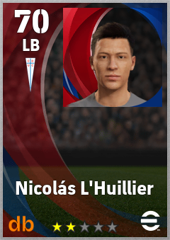 Nicolás L'Huillier — LB, OVR 70, MAX 70