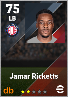 Jamar Ricketts — LB, OVR 75, MAX 75