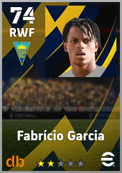 Fabrício Garcia — RWF, OVR 74, MAX 74