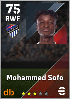 Mohammed Sofo eFootball player card