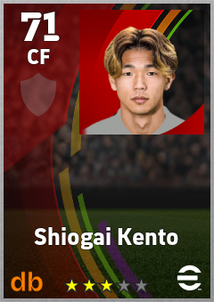 Shiogai Kento eFootball player card