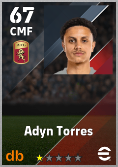 Adyn Torres — CMF, OVR 67, MAX 67