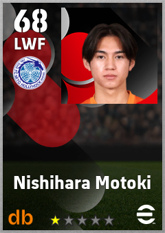 Nishihara Motoki — LWF, OVR 68, MAX 68