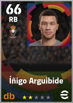 Íñigo Arguibide — RB, OVR 66, MAX 66