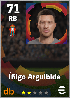 Íñigo Arguibide — RB, OVR 71, MAX 71
