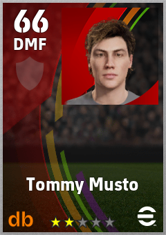 Tommy Musto eFootball player card