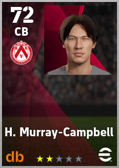 H. Murray-Campbell — CB, OVR 72, MAX 72