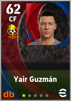 Yair Guzmán — CF, OVR 62, MAX 62