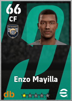 Enzo Mayilla — CF, OVR 66, MAX 66