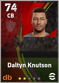 Daltyn Knutson eFootball player card