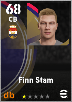 Finn Stam — CB, OVR 68, MAX 68