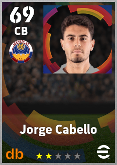 Jorge Cabello — CB, OVR 69, MAX 69