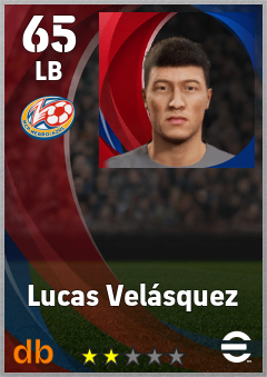 Lucas Velásquez — LB, OVR 65, MAX 65