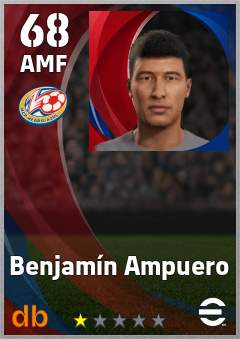 Benjamín Ampuero eFootball player card