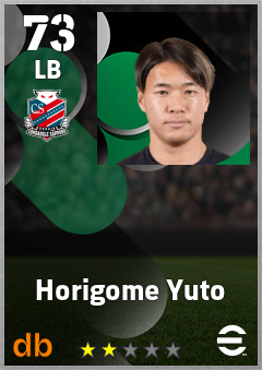 Horigome Yuto — LB, OVR 73, MAX 73