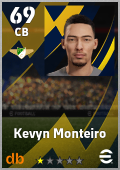 Kevyn Monteiro — CB, OVR 69, MAX 69