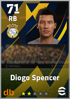 Diogo Spencer — RB, OVR 71, MAX 71