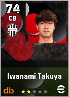 Iwanami Takuya — CB, OVR 74, MAX 74