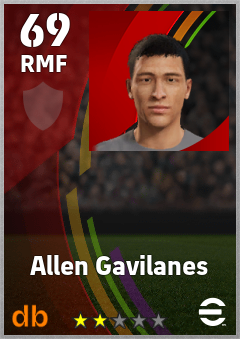 Allen Gavilanes eFootball player card