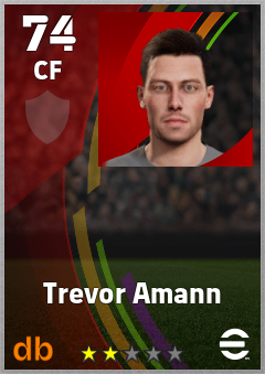 Trevor Amann eFootball player card