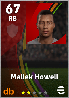 Maliek Howell eFootball player card