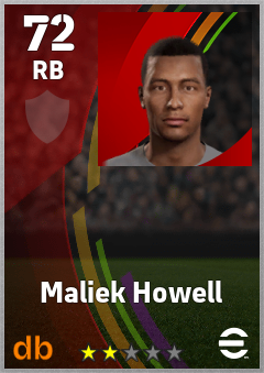 Maliek Howell eFootball player card