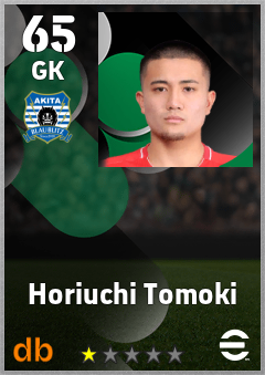 Horiuchi Tomoki — GK, OVR 65, MAX 65