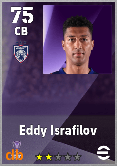 Eddy Israfilov — CB, OVR 75, MAX 75