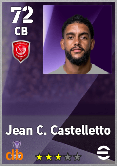 Jean C. Castelletto — CB, OVR 72, MAX 72