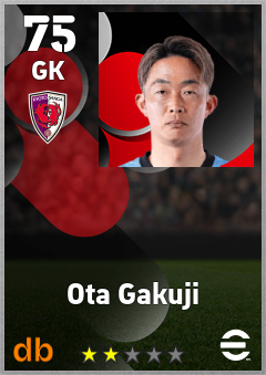 Ota Gakuji — GK, OVR 75, MAX 75