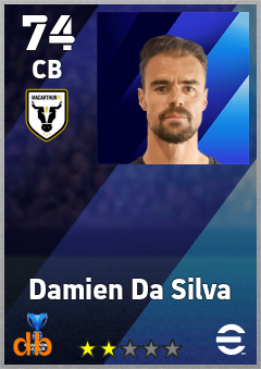 Damien Da Silva — CB, OVR 74, MAX 74