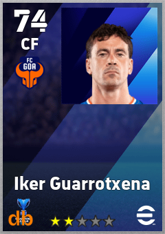 Iker Guarrotxena — CF, OVR 74, MAX 74