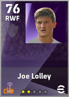 Joe Lolley — RWF, OVR 76, MAX 76