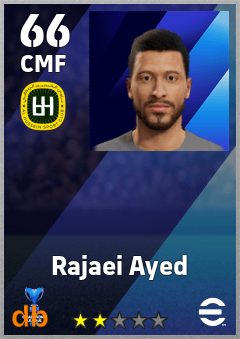 Rajaei Ayed — CMF, OVR 66, MAX 66