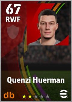 Quenzi Huerman eFootball player card